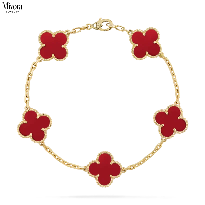 Mivora CLOVER BRACELET | RUBY