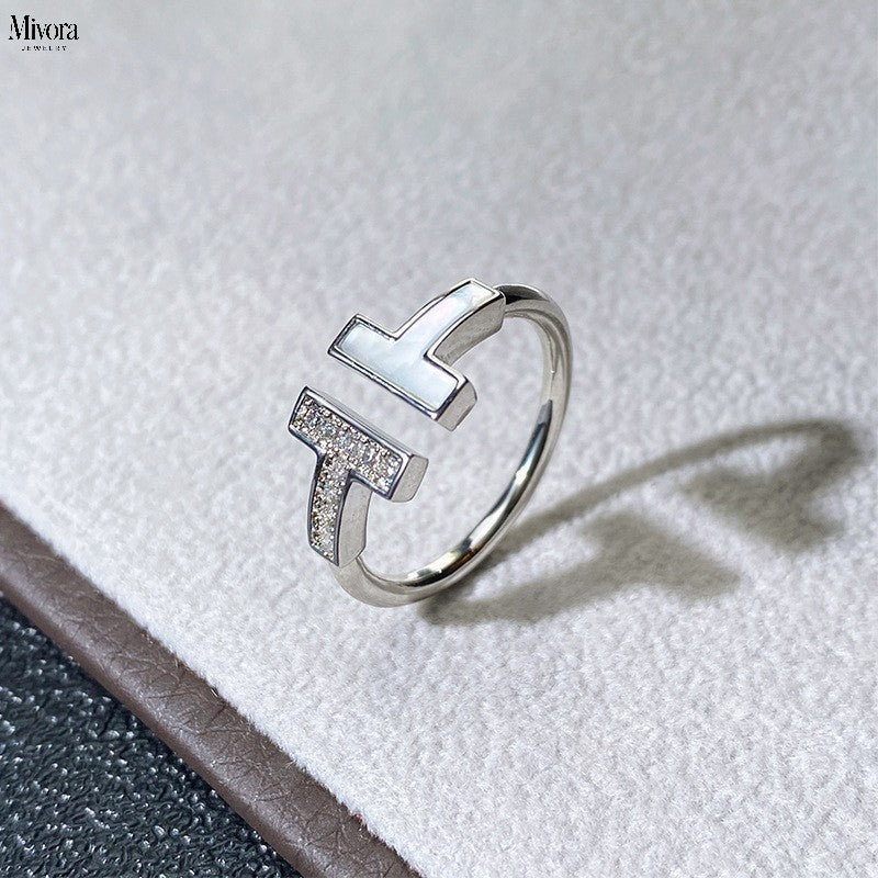 Mivora® DOUBLE T SIGNATURE RING