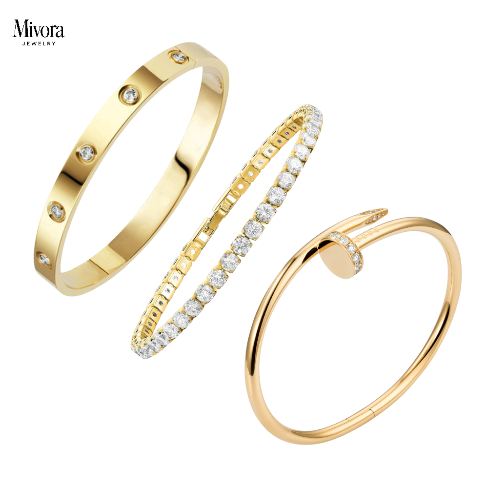 STACKABLE ETERNITY BRACELETS SET