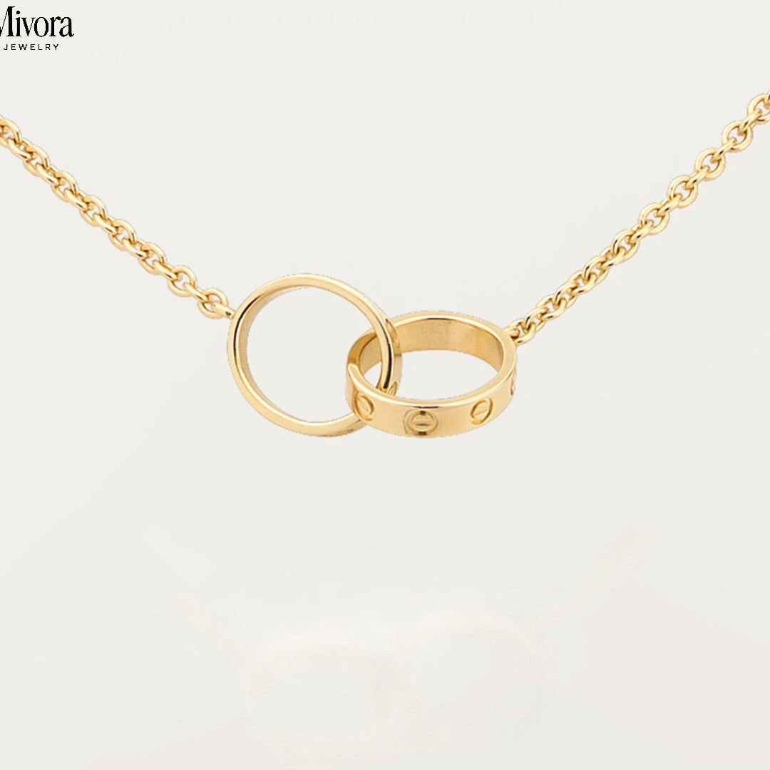 ETERNITY RING NECKLACE | GOLD
