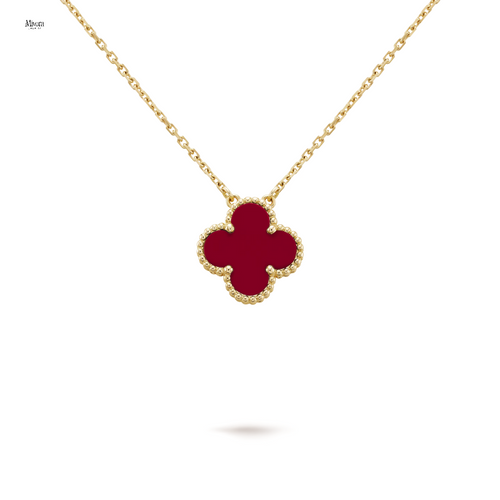 CLOVER NECKLACE | RED GOLD