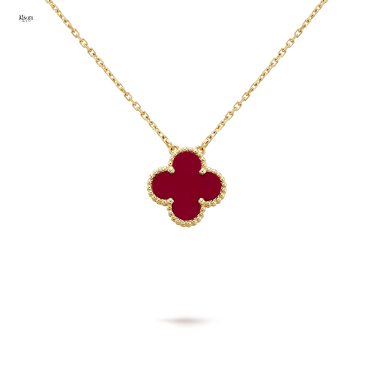CLOVER NECKLACE | RED GOLD