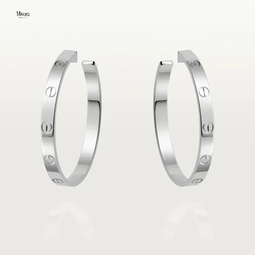 ETERNITY OHRRINGE LARGE | SILBER