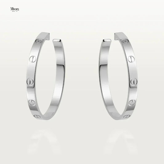 ETERNITY OHRRINGE LARGE | SILBER