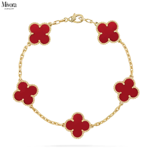 Mivora CLOVER BRACELET | RUBY