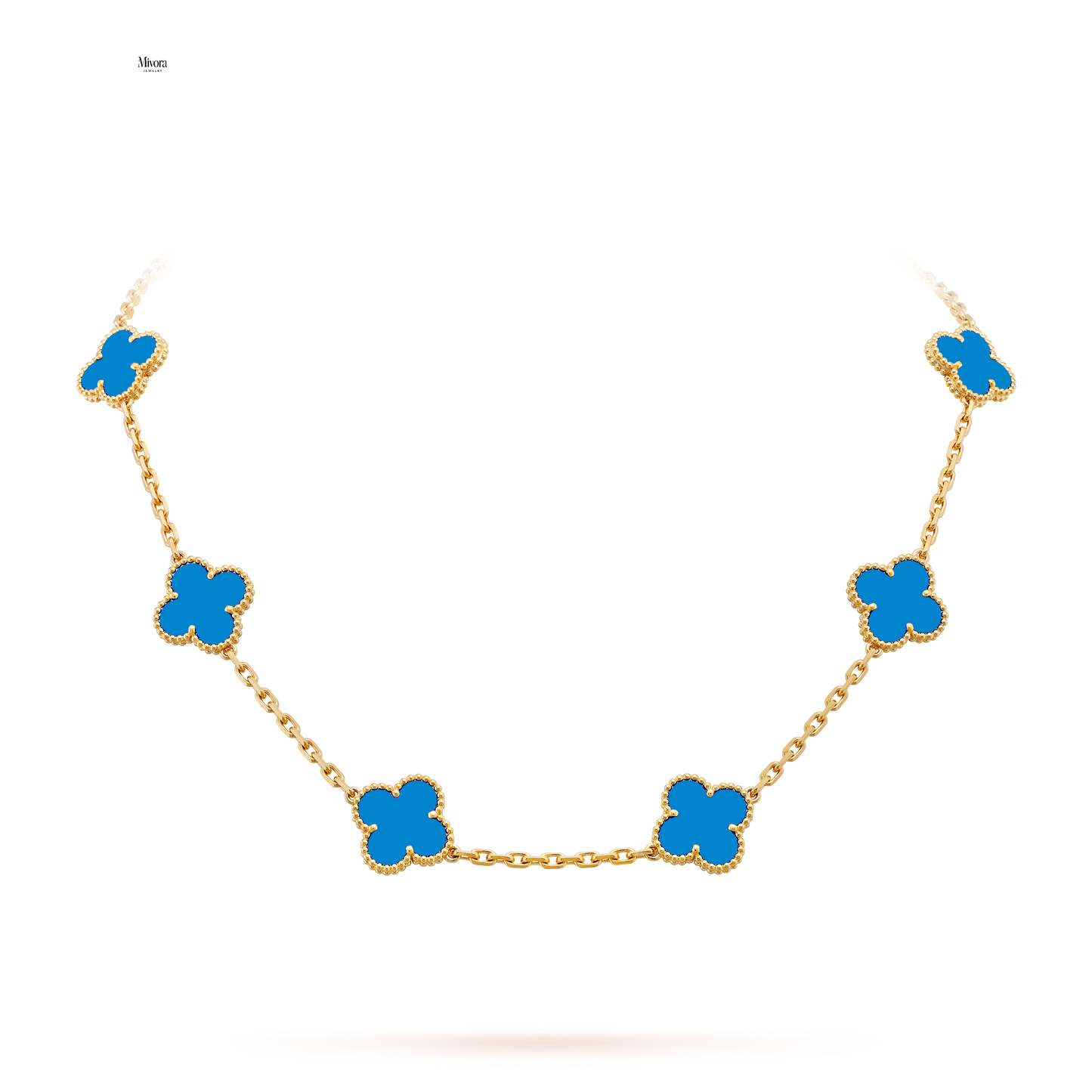 CLOVER NECKLACE 10 | ROYAL BLUE