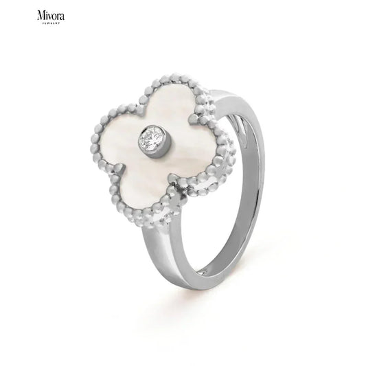 CLOVER RING | SILVER