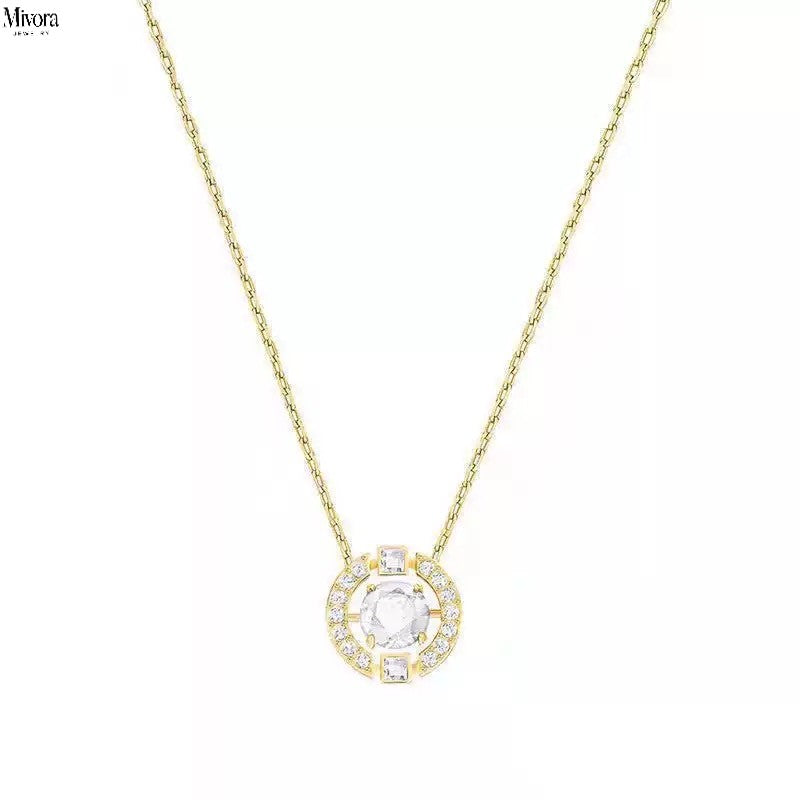 Mivora® DANCING HEART BLUE GEM NECKLACE