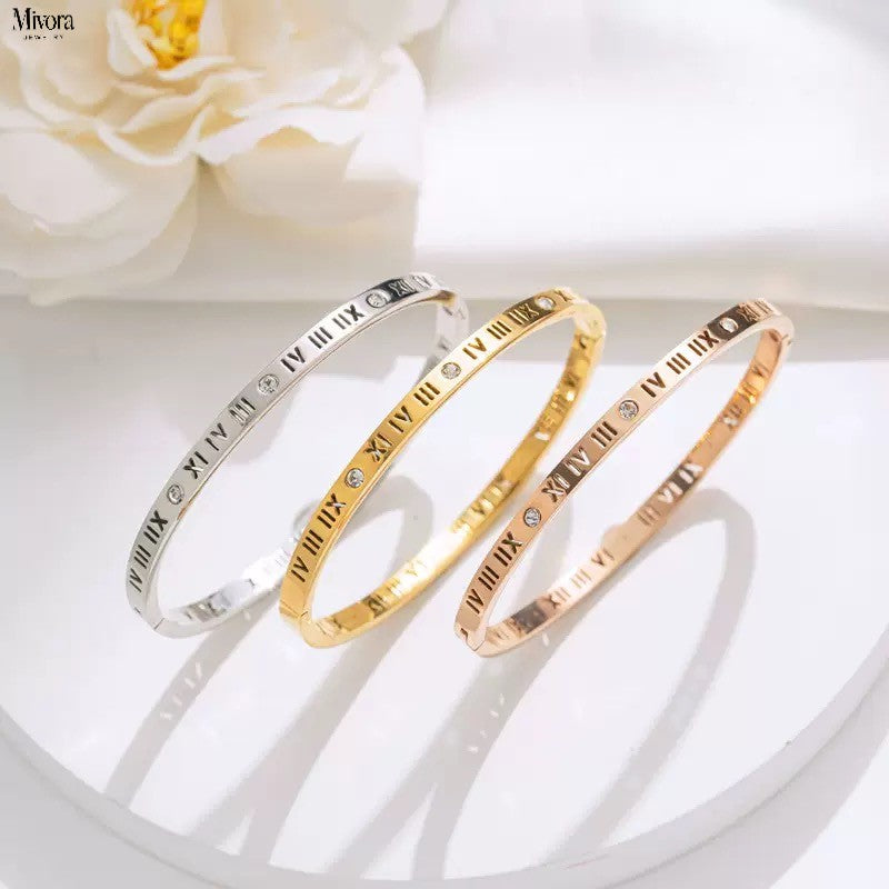 Mivora® ROMAN NUMERAL BANGLE