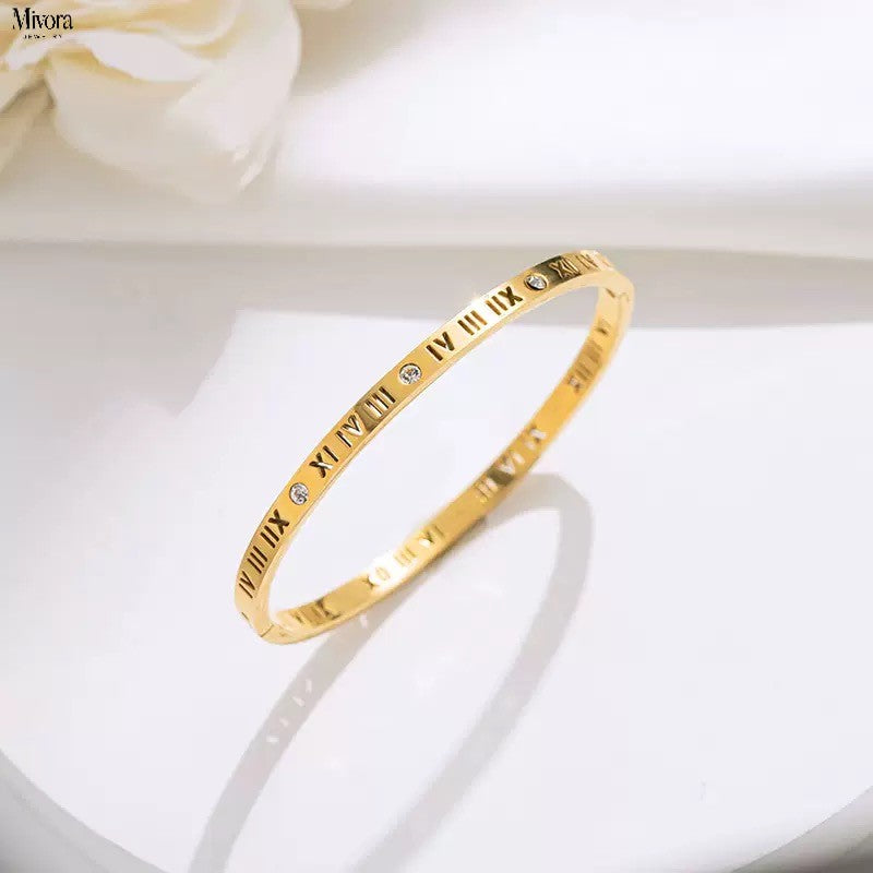 Mivora® ROMAN NUMERAL BANGLE