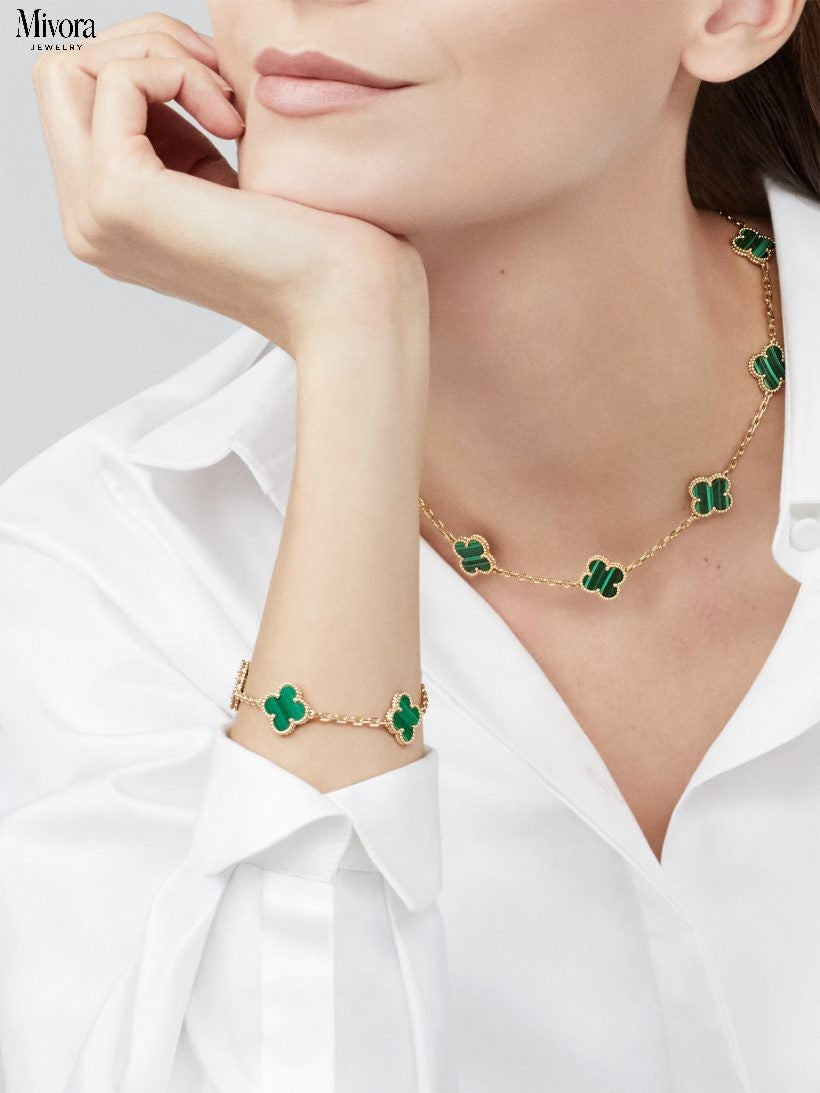 CLOVER NECKLACE 10 | EMERALD
