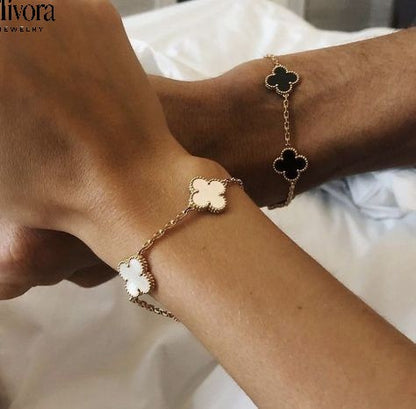 CLOVER BRACELET SET | GOLD