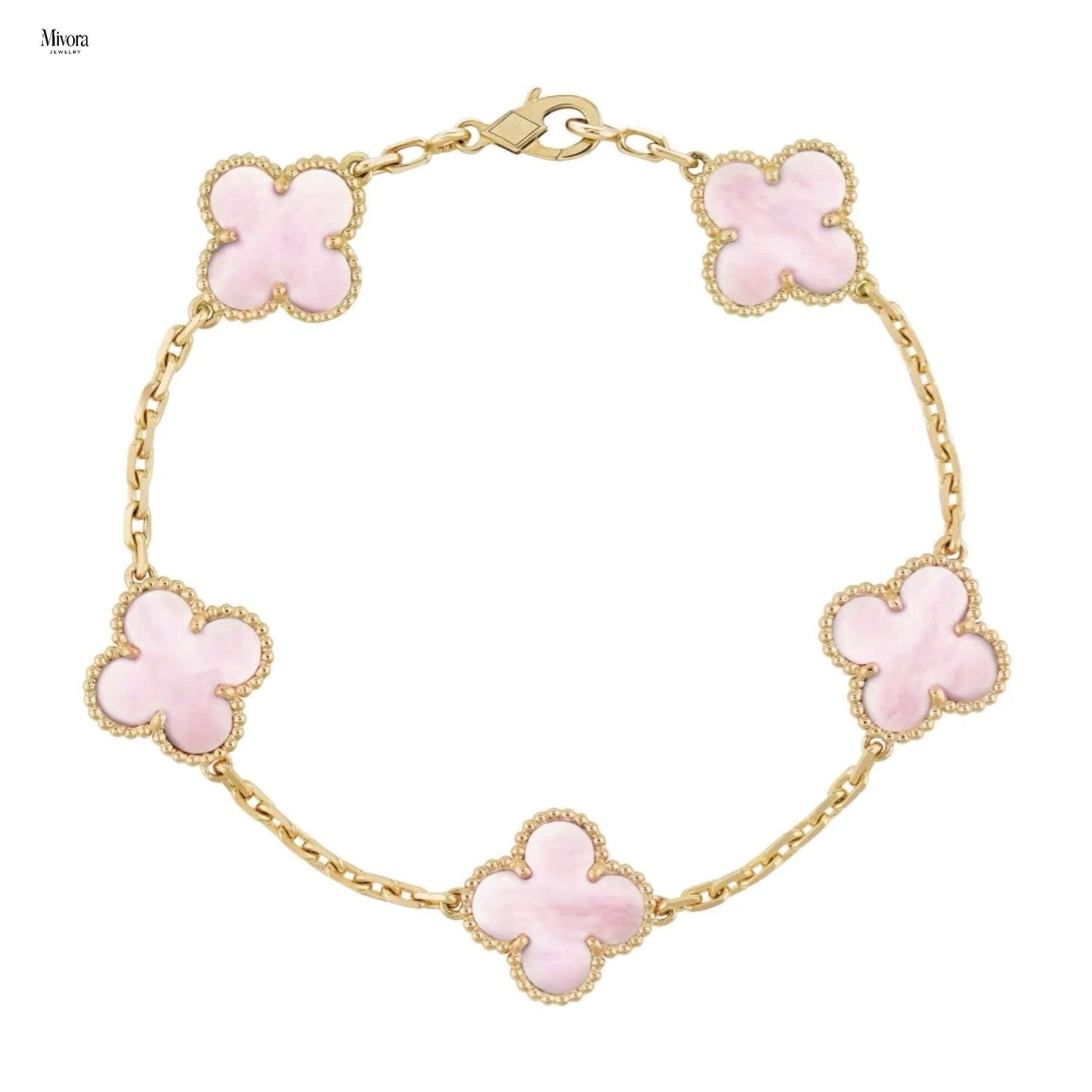 CLOVER BRACELET | PINK GOLD