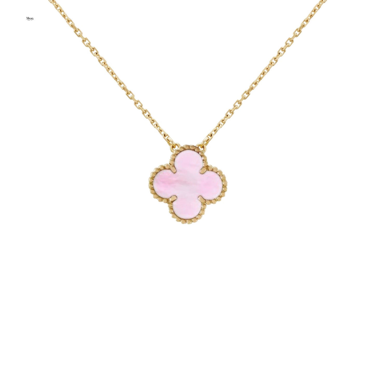 Mivora CLOVER NECKLACE | PINK GOLD
