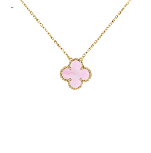 Mivora CLOVER NECKLACE | PINK GOLD