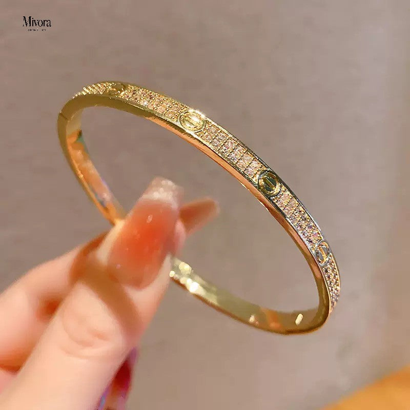 ETERNITY MONACO BRACELET | GOLD & SILVER