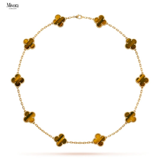 CLOVER NECKLACE 10 | AMBER