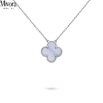 CLOVER NECKLACE | LAVENDER JADE