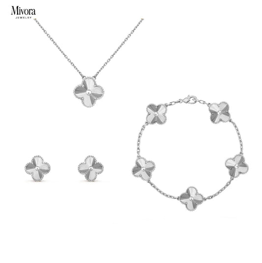 SILVER LUXE | CLOVER SET