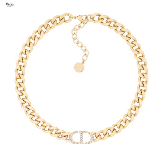 DIANA NECKLACE DIAMOND - GOLD