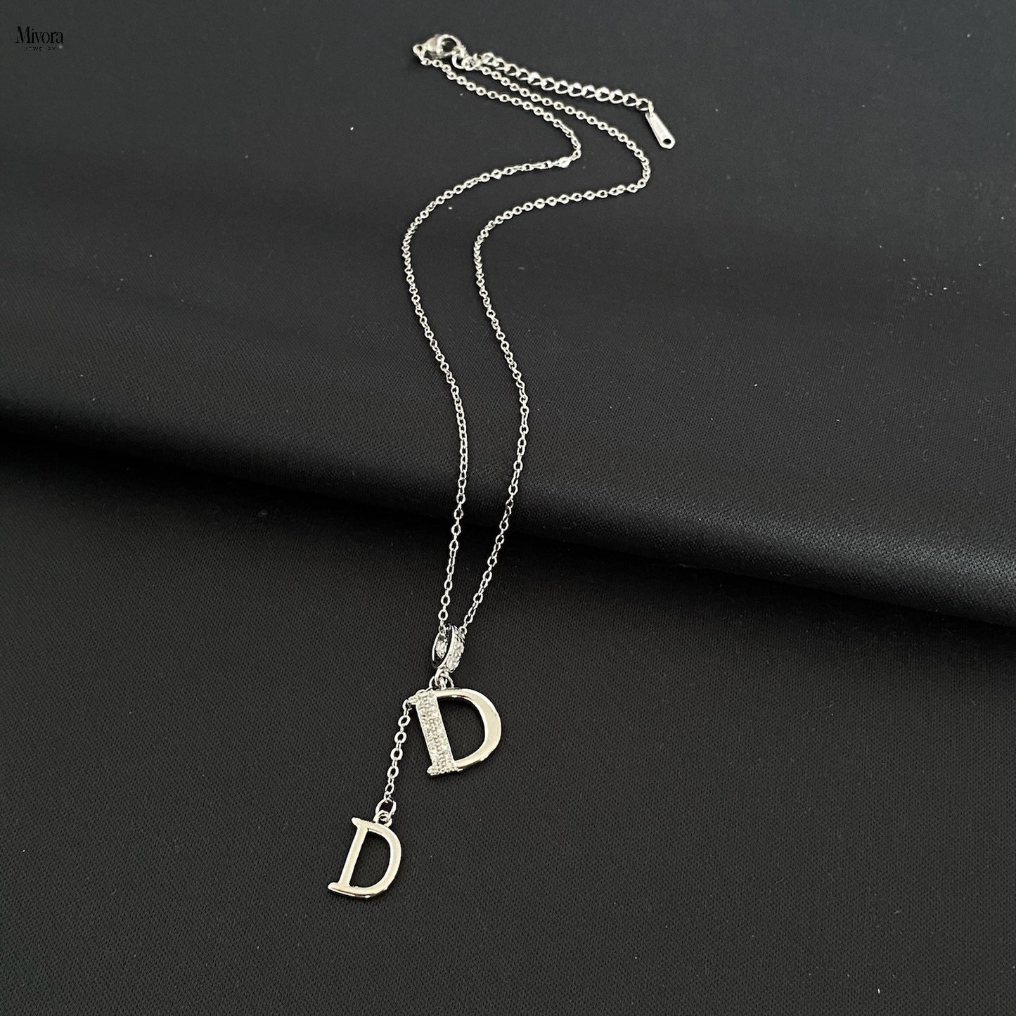 Mivora® DOUBLE D PAVE NECKLACE