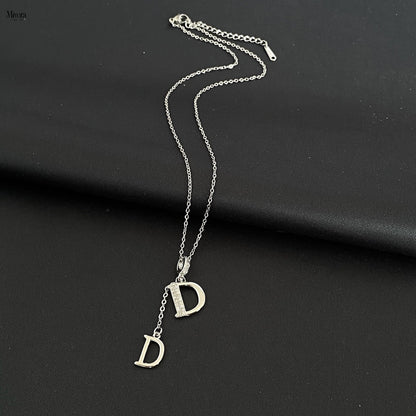 Mivora® DOUBLE D PAVE NECKLACE