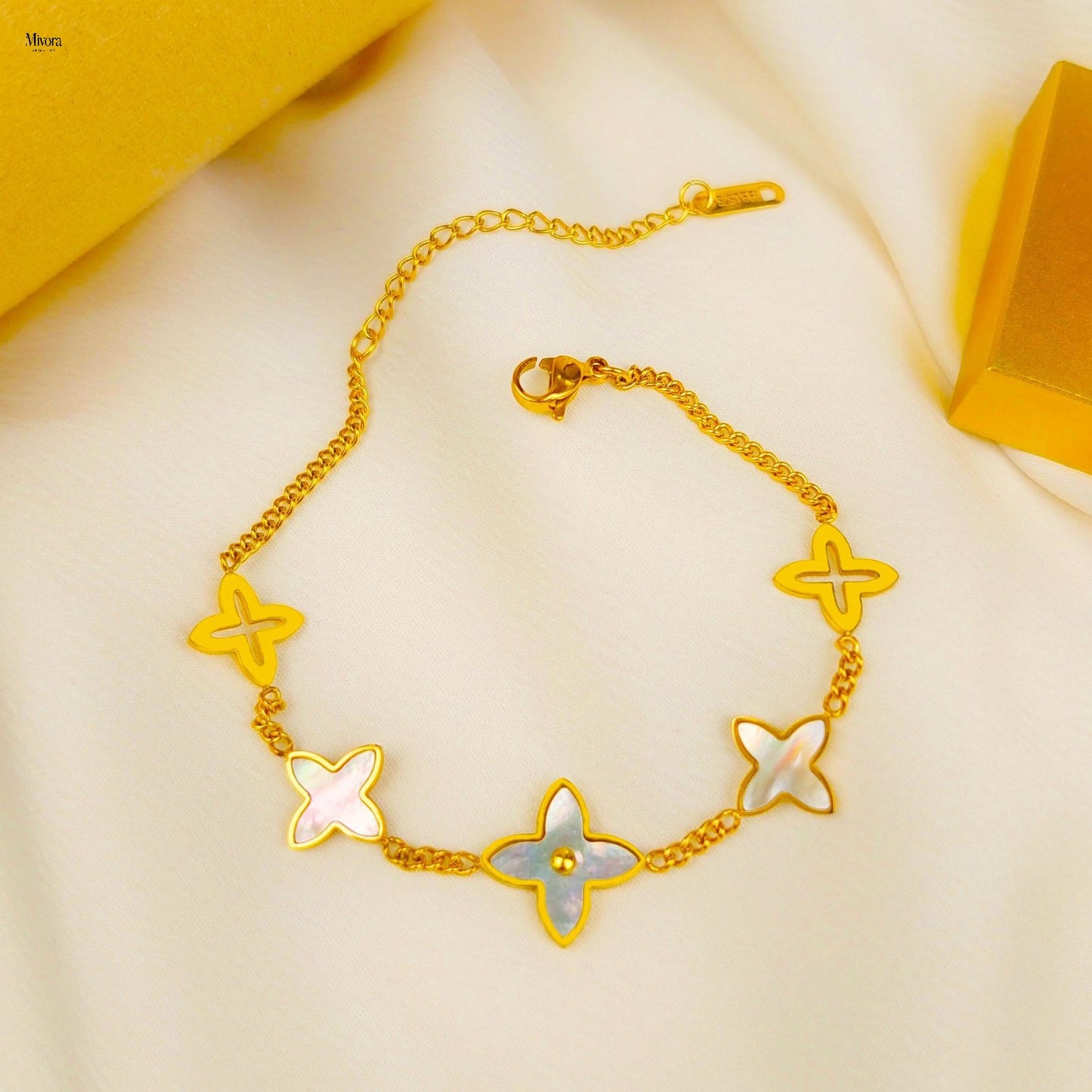 Mivora® MOTHER-OF-PEARL VINTAGE NECKLACE