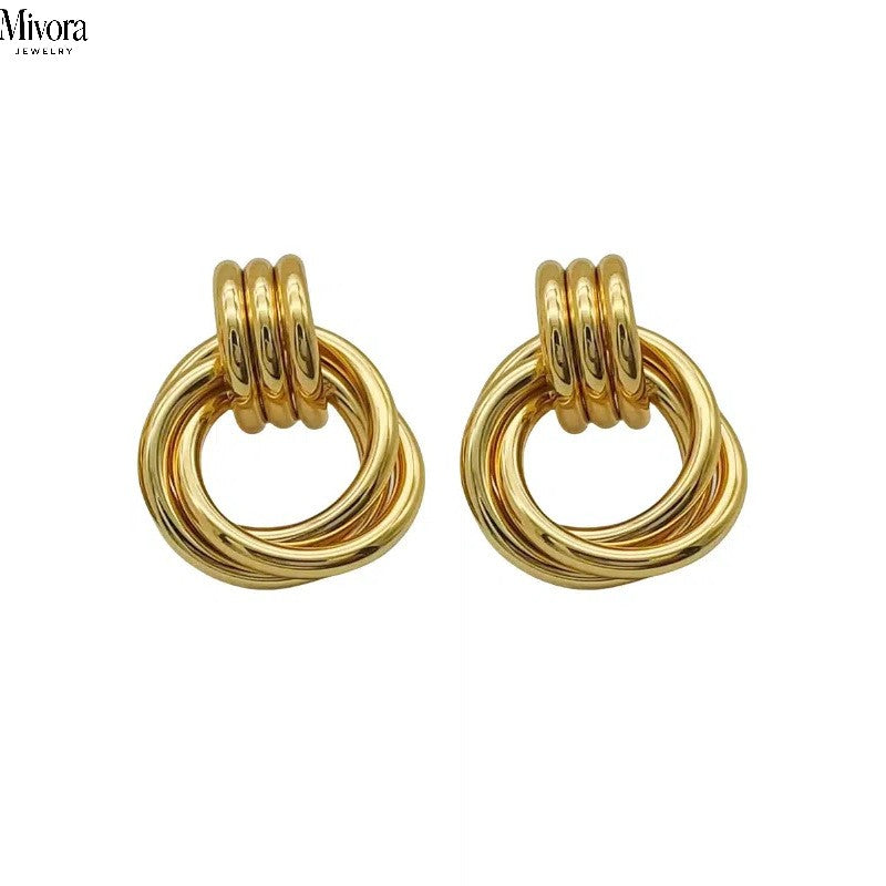 Mivora® SCULPTED HOOP EARRINGS