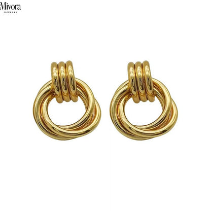Mivora® SCULPTED HOOP EARRINGS