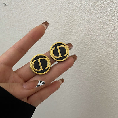 Mivora® VINTAGE MONOGRAM STUD EARRINGS
