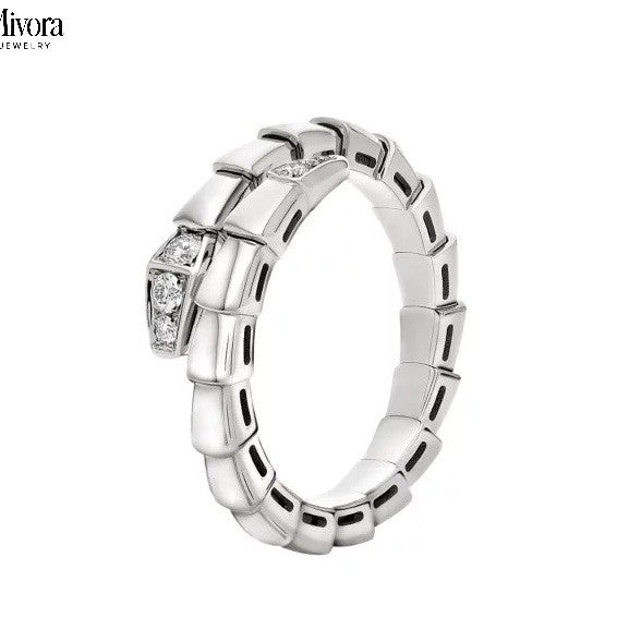 Mivora® FULL PAV SNAKEBONE RING