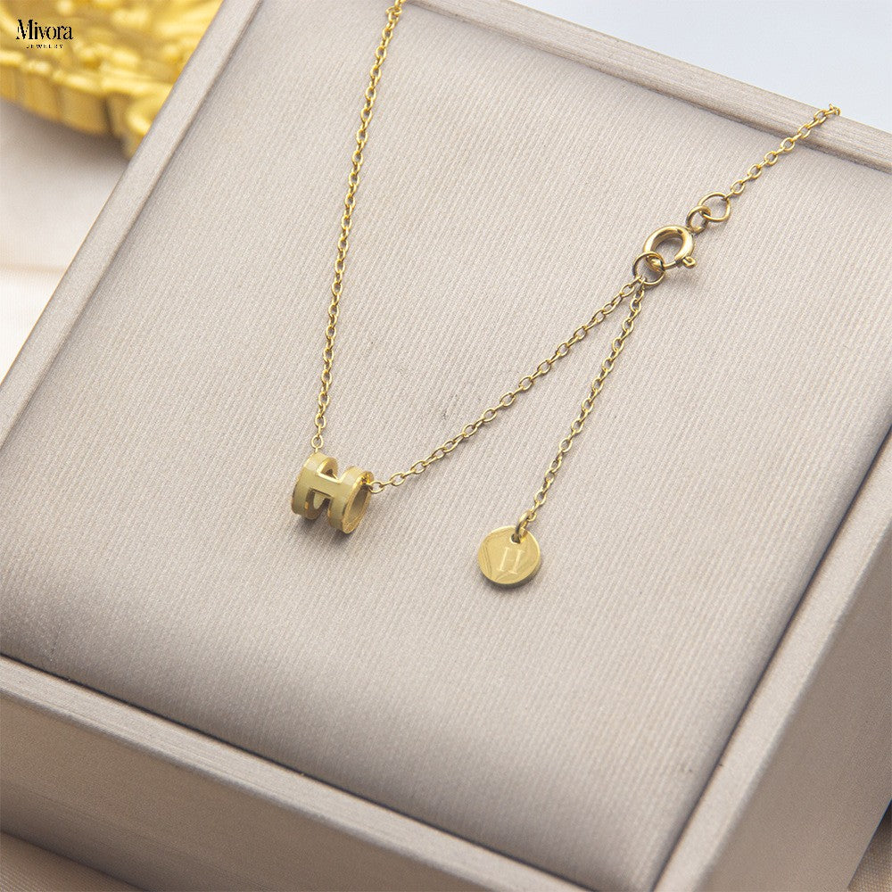 Mivora® H ENAMEL NECKLACE