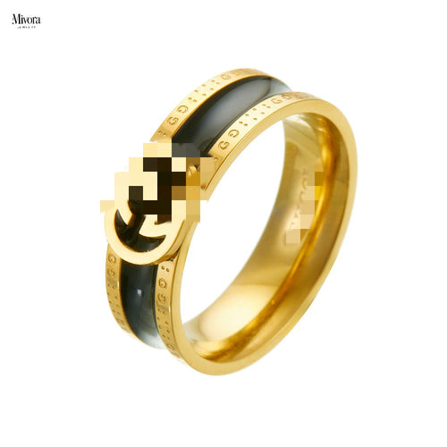 Mivora NOIR ENAMEL RING