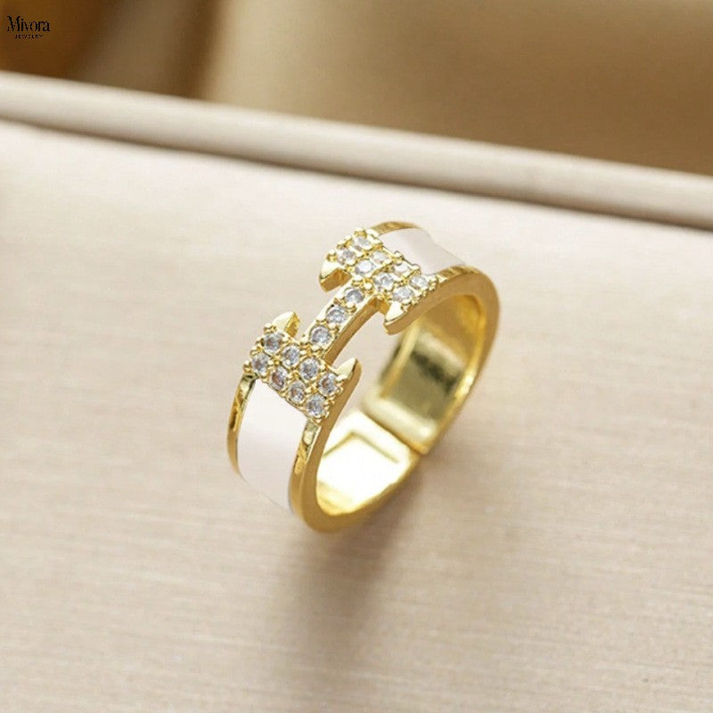 Mivora H PAV ENAMEL RING