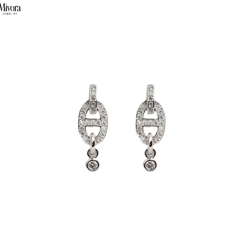 Mivora® CRYSTAL NOSE HOOP EARRINGS