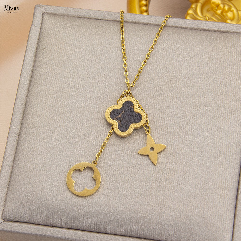 Mivora® CLOVER CHARM NECKLACE