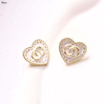 Mivora® DOUBLE C HEART EARRINGS