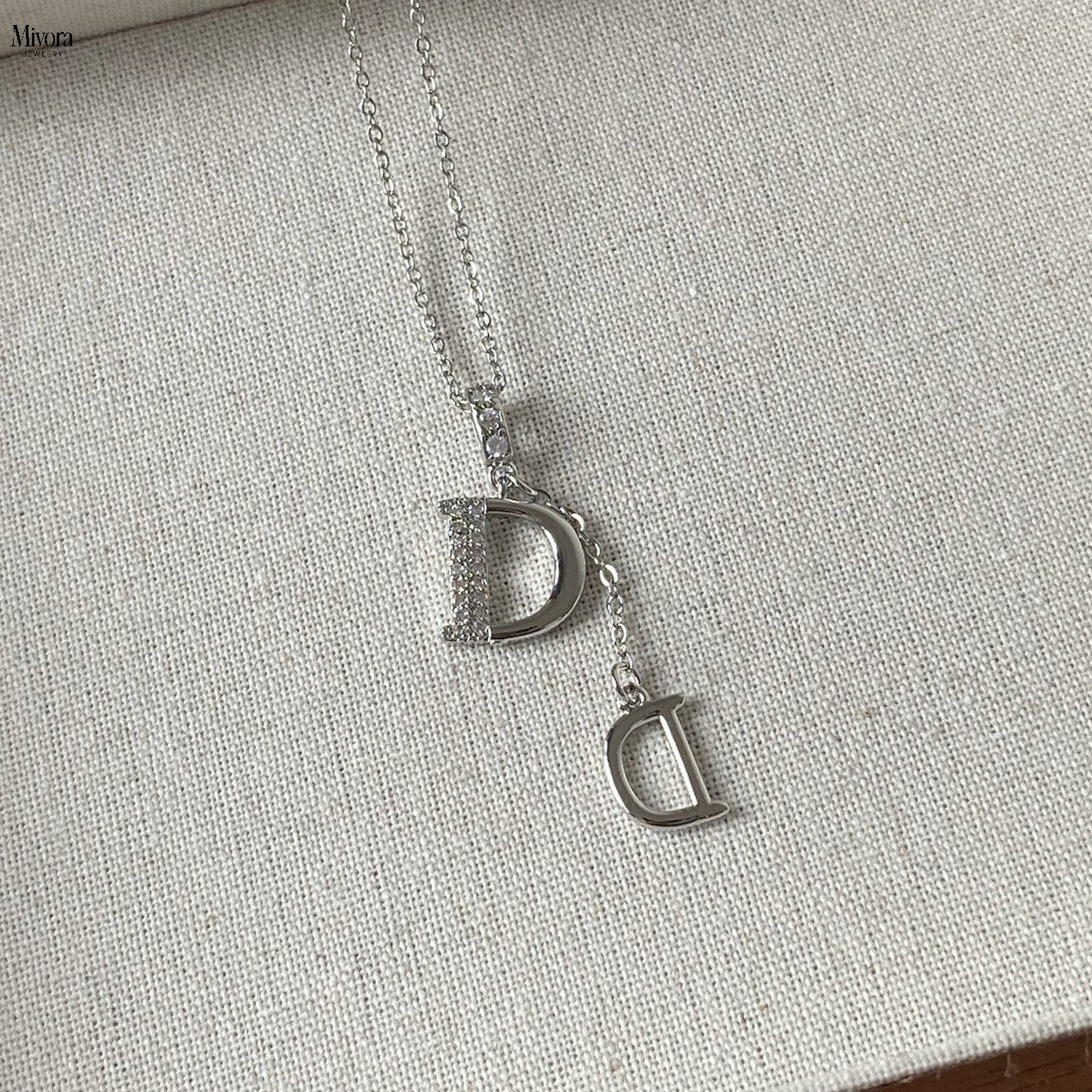 Mivora® DOUBLE D PAVE NECKLACE