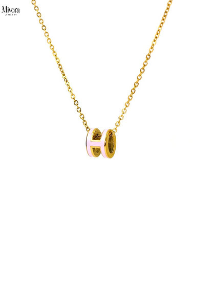 Mivora® H ENAMEL NECKLACE