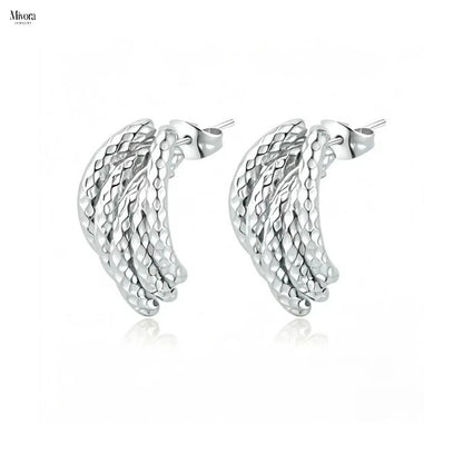 Mivora® SCULPTED HOOP EARRINGS