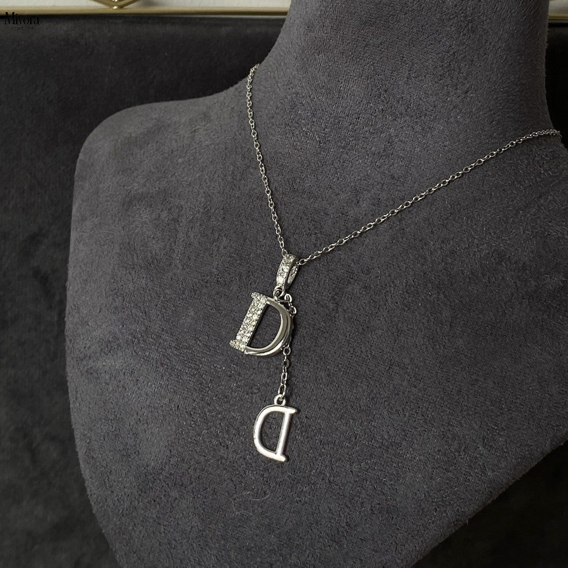 Mivora® DOUBLE D PAVE NECKLACE