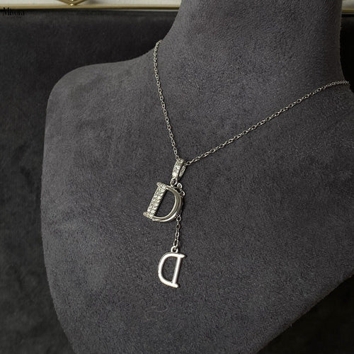 Mivora® DOUBLE D PAVE NECKLACE