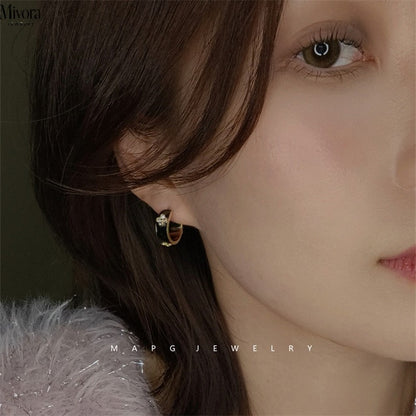 Mivora® ENAMEL CLOVER SIGNATURE EARRINGS