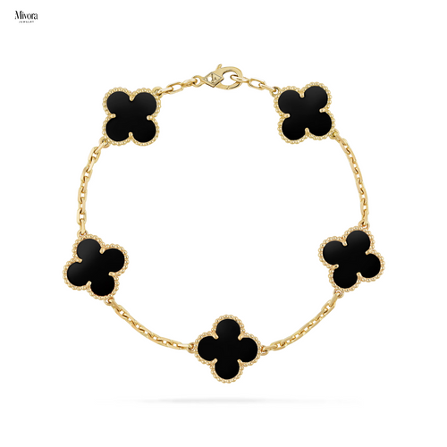 Mivora CLOVER BRACELET | ONYX