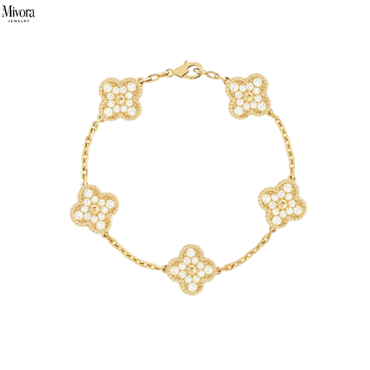 CLOVER DELUXE BRACELET | GOLD