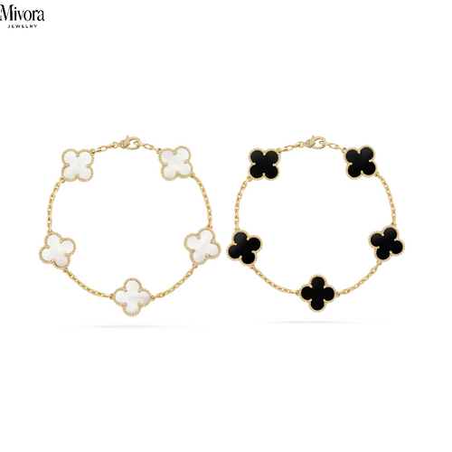 CLOVER BRACELET SET | GOLD