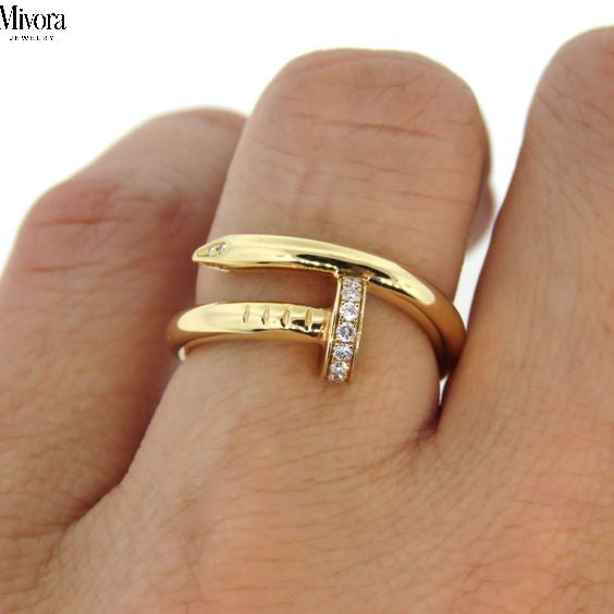 DELUXE NAIL RING | GOLD