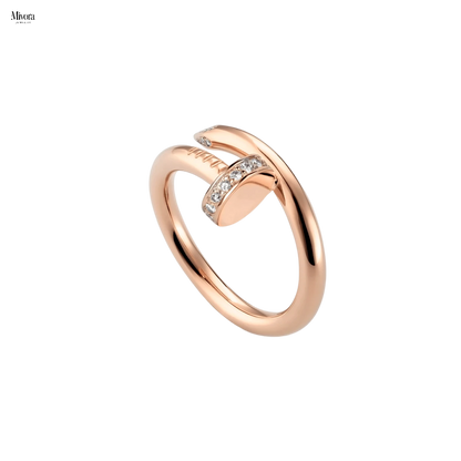 DELUXE NAIL RING | ROSGOLD