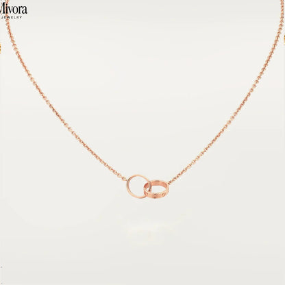 ETERNITY RING HALSKETTE | ROSGOLD