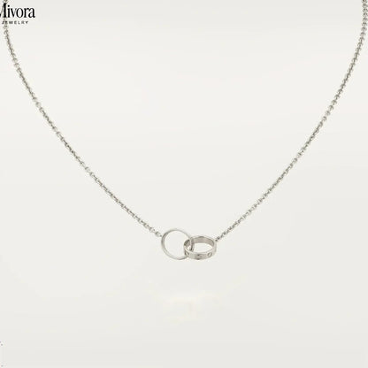 ETERNITY RING NECKLACE | SILVER